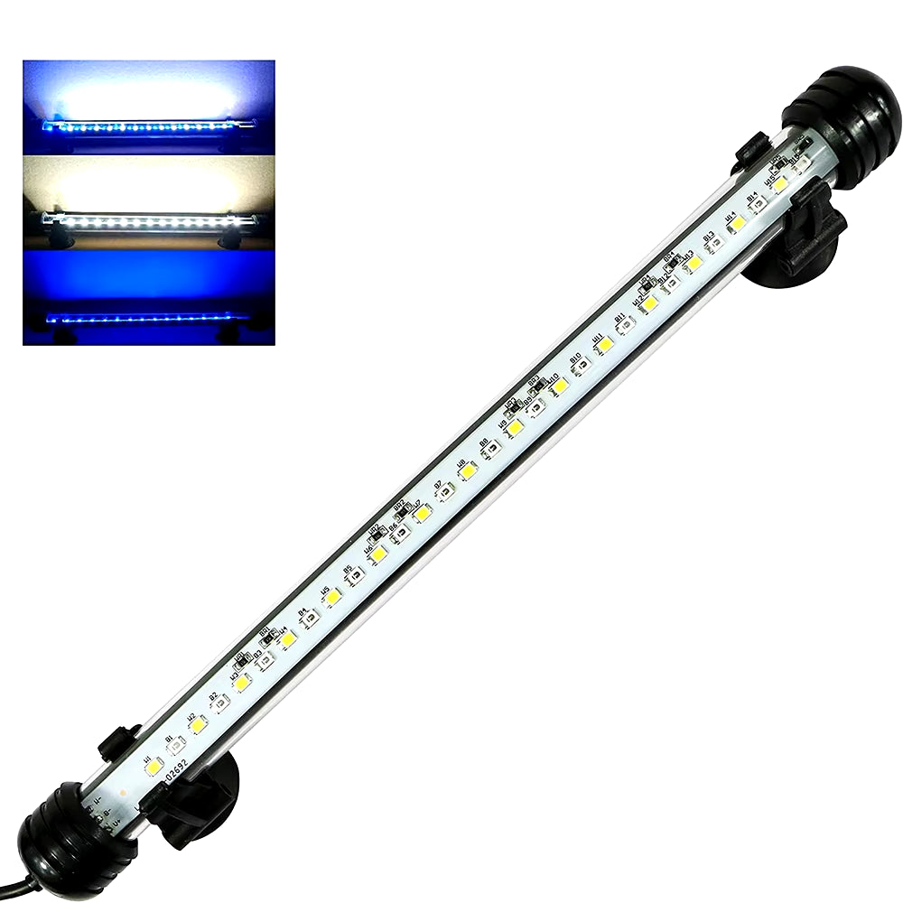 Submersible Waterproof LED Aquarium Light with Timer - Automatic On/Off Function for Fish Tank Decoration (Model D30)