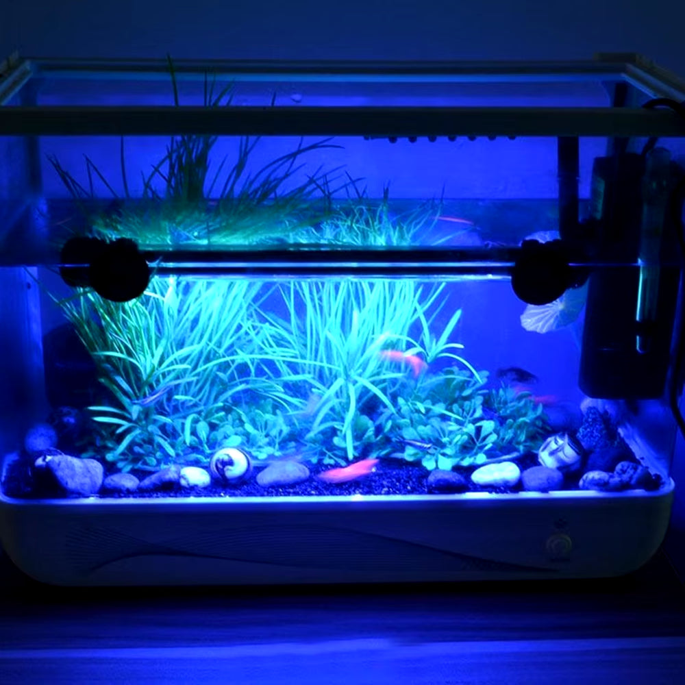 Submersible Waterproof LED Aquarium Light with Timer - Automatic On/Off Function for Fish Tank Decoration (Model D30)